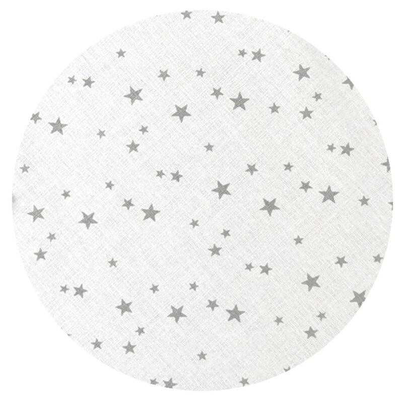 Lenjerie patut cu 3 piese, MimiNu, Cu cearceaf 120x60 cm, Din bumbac certificat Oeko Tex Standard 100, Cu paturica si pernuta, Mini Gray Stars