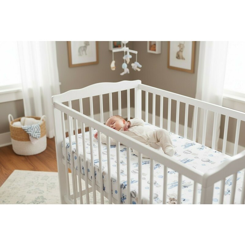 Lenjerie patut cu 3 piese, MimiNu, Cu cearceaf 120x60 cm, Pilota, Pernuta, Din bumbac certificat Oeko Tex Standard 100, Blue Plane