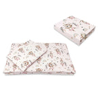 Lenjerie pătuț MimiNu Little Ballerina Pink, set cu 3 piese