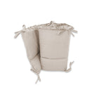 Lenjerie MimiNu Royal Beige, 4 piese, cu 2 apărători