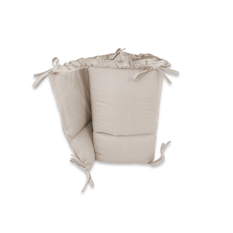 Lenjerie MimiNu Royal Beige, 4 piese, cu 2 apărători