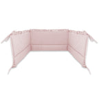 Lenjerie MimiNu Royal Powder Pink, 4 piese, cu 2 apărători