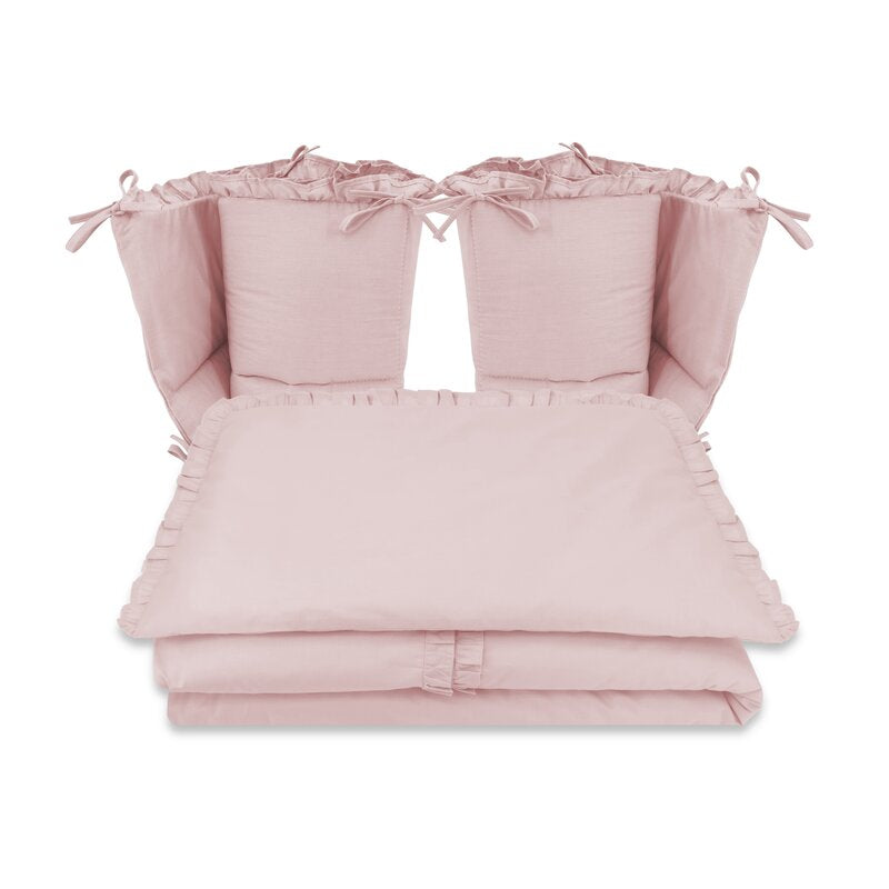 lenjerie MimiNu Royal Powder Pink, 4 piese