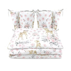 lenjerie MimiNu Sweet Deer Pink, 4 piese