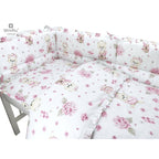 Lenjerie MimiNu Pink Ballerina, 6 piese, cu 2 apărători