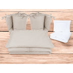 Detaliu lenjerie MimiNu Royal Beige, 6 piese