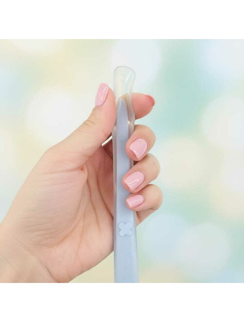 Linguriță Bocioland Silicon 100% Alimentar BPA Free 6 Luni+ Blue 15.5 cm