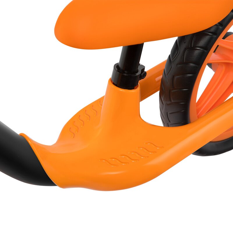 Bicicleta fara pedale, Lionelo, Alex, Usoara, Cu ghidon si sa reglabile, Greutate 3.3 Kg, Cu roti din spuma EVA, 12 inch, Orange