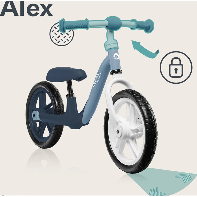 Bicicleta fara pedale Lionelo Alex Turquoise – imagine produs 25