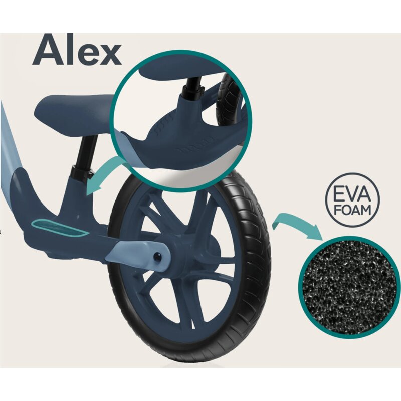 Bicicleta fara pedale Lionelo Alex Turquoise – imagine produs 26