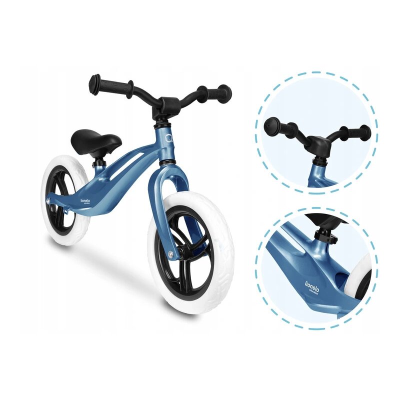 Bicicleta fara pedale Lionelo Bart, Sky Blue – imagine produs 15