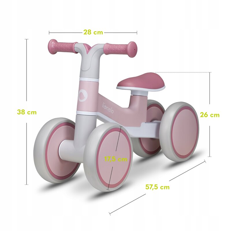 Bicicleta fara pedale Lionelo Villy Pink Rose – imagine produs 34