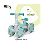 Bicicleta fara pedale Lionelo Villy Green Turquoise – imagine produs 23