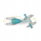 Bicicleta fara pedale Lionelo Villy Green Turquoise – imagine produs 36