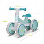 Bicicleta fara pedale Lionelo Villy Green Turquoise – imagine produs 37