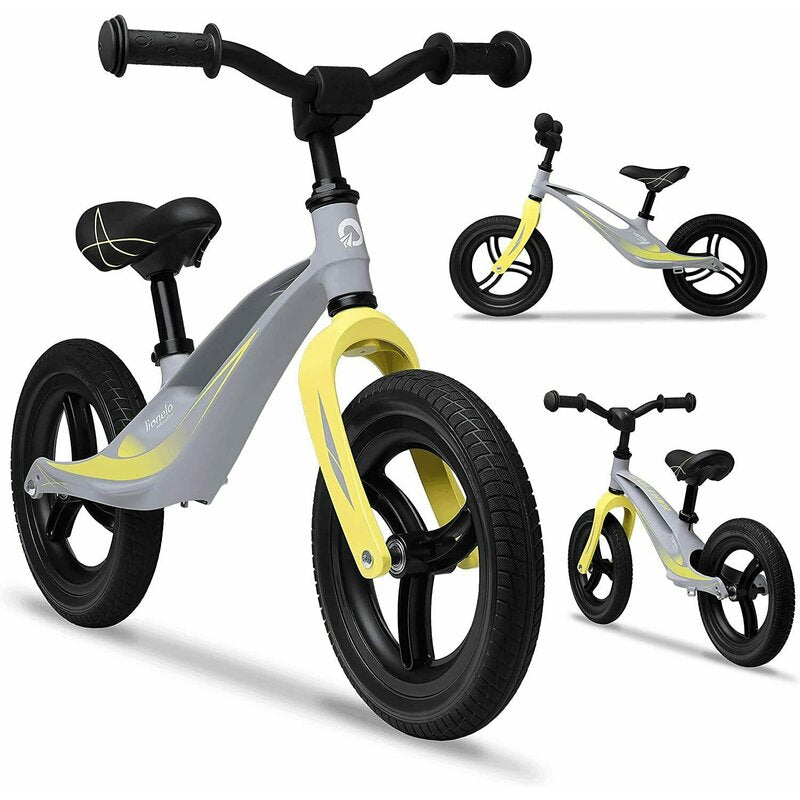 Bicicleta fara pedale, Lionelo, Bart Tour, Usoara, Cu cadru din magneziu, 3.3 Kg, 12 inch, Conform cu standardul european de securitate EN71, Grey Stone