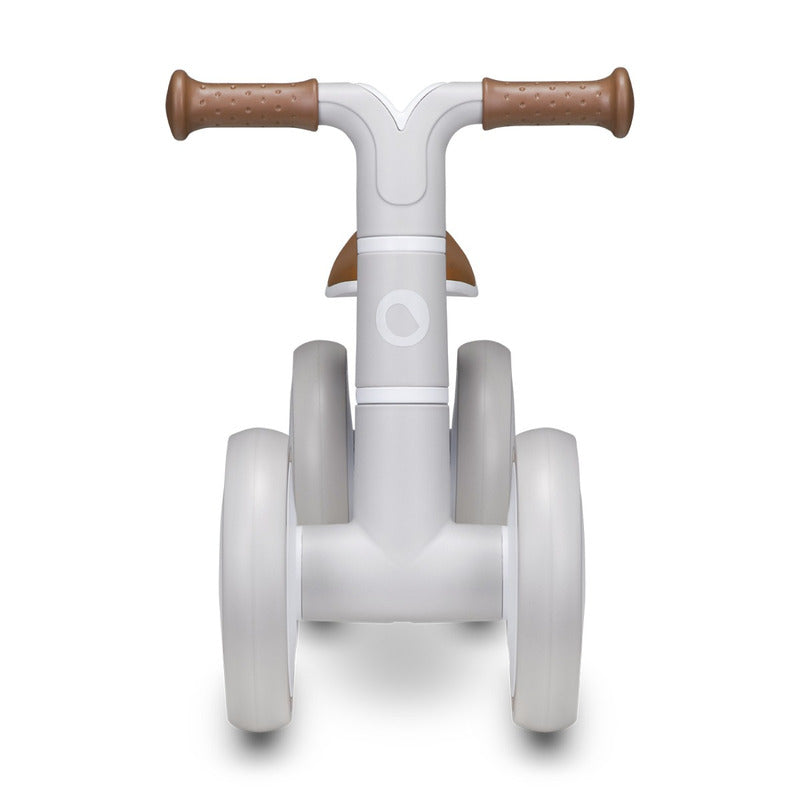 Bicicleta fara pedale, Lionelo, Villy, Cu 4 roti, Din spuma EVA si TPR, Stabila, Manere moi, antiderapante, 12- 36 luni, Sustine pana la 30 kg, Certificata EN 71-1:2014, EN 71-2:2011, EN 71-3:2019, Bej