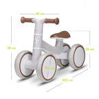 Bicicleta fara pedale Lionelo Villy Beige Latte – imagine produs 35