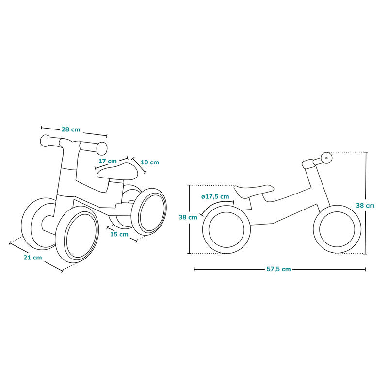Bicicleta fara pedale Lionelo Villy Beige Latte – imagine produs 33