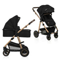 Carucior 2 in 1 Lionelo Amber Negru - vedere de ansamblu