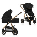Carucior 2 in 1 Lionelo Amber Negru - vedere de ansamblu