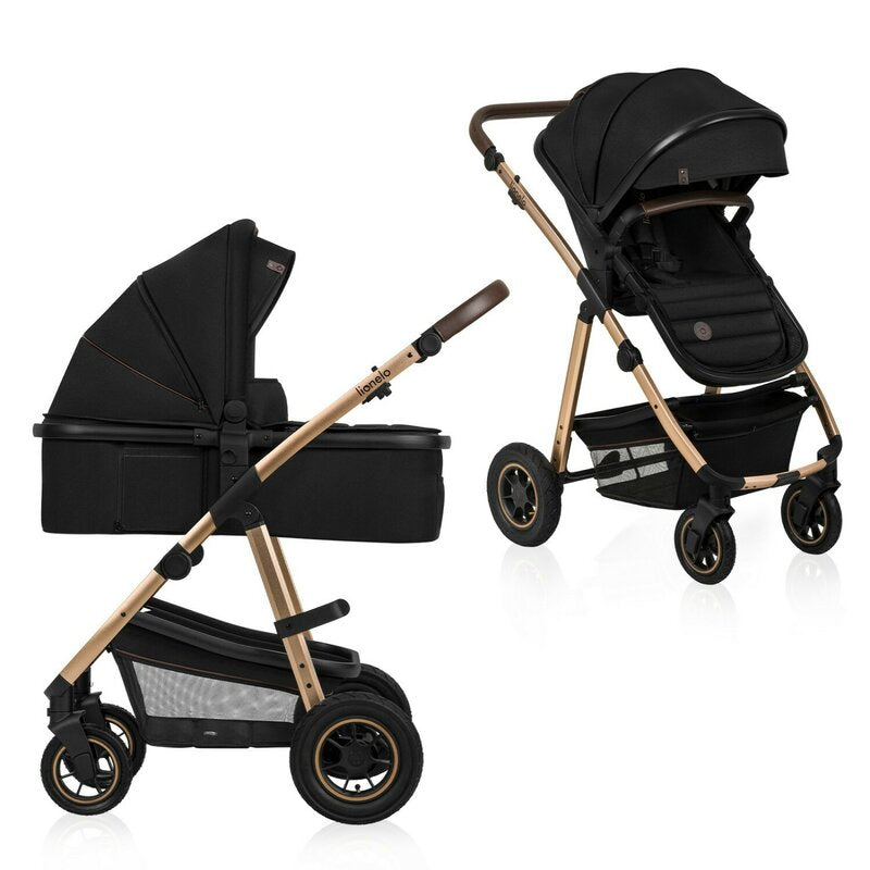 Carucior 2 in 1 Lionelo Amber Negru - vedere de ansamblu