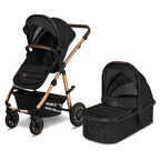 Carucior 2 in 1 Lionelo Amber Negru - scaun sport reversibil