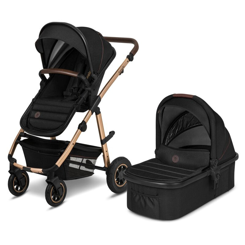 Carucior 2 in 1 Lionelo Amber Negru - scaun sport reversibil