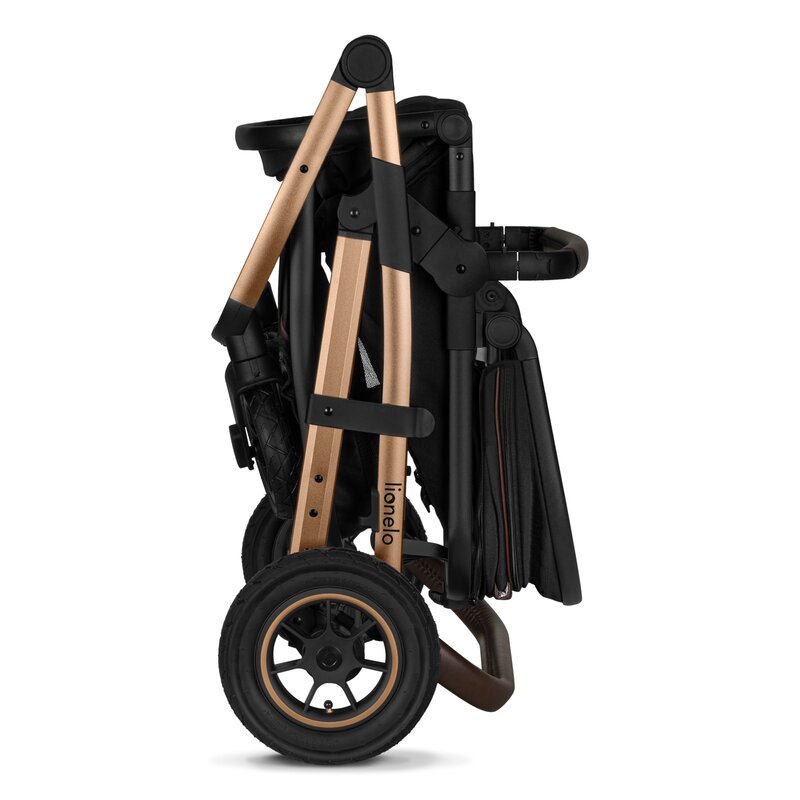 Carucior 3 in 1 Lionelo Amber, Negru Onyx