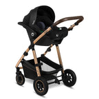 Carucior 3 in 1 Lionelo Amber, Negru Onyx