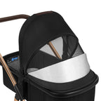 Carucior 3 in 1 Lionelo Amber, Negru Onyx