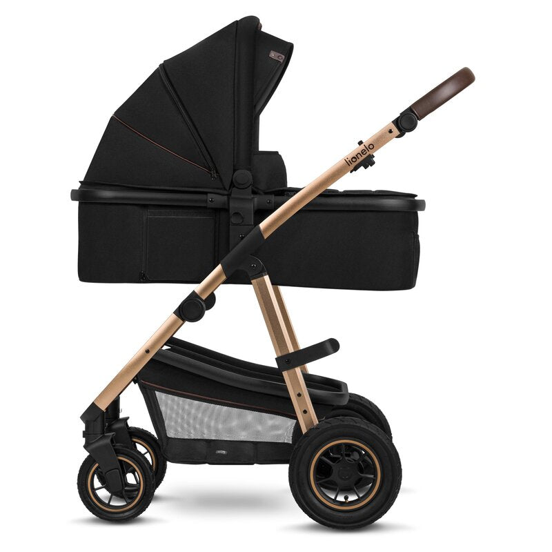 Carucior 3 in 1 Lionelo Amber, Negru Onyx
