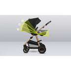 Carucior 3 in 1 Lionelo Amber, Negru Onyx