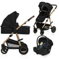 Carucior 3 in 1 Lionelo Amber, Negru Onyx
