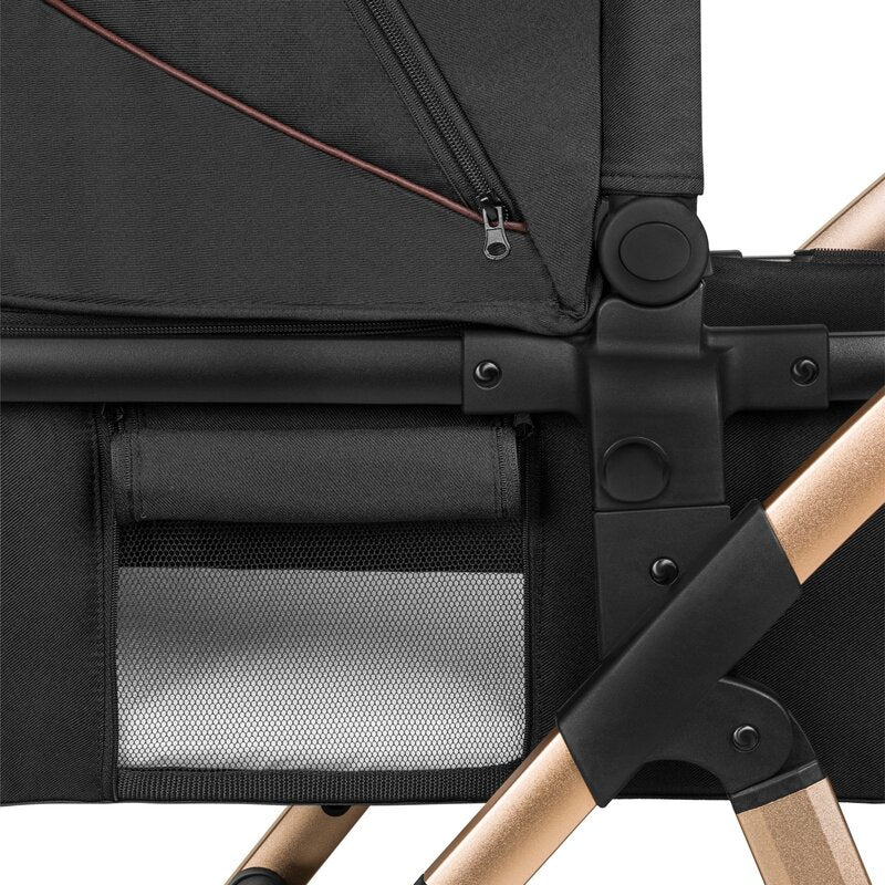 Carucior 3 in 1 Lionelo Amber, Negru Onyx