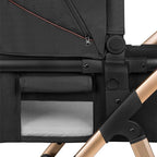 Carucior 3 in 1 Lionelo Amber, Negru Onyx