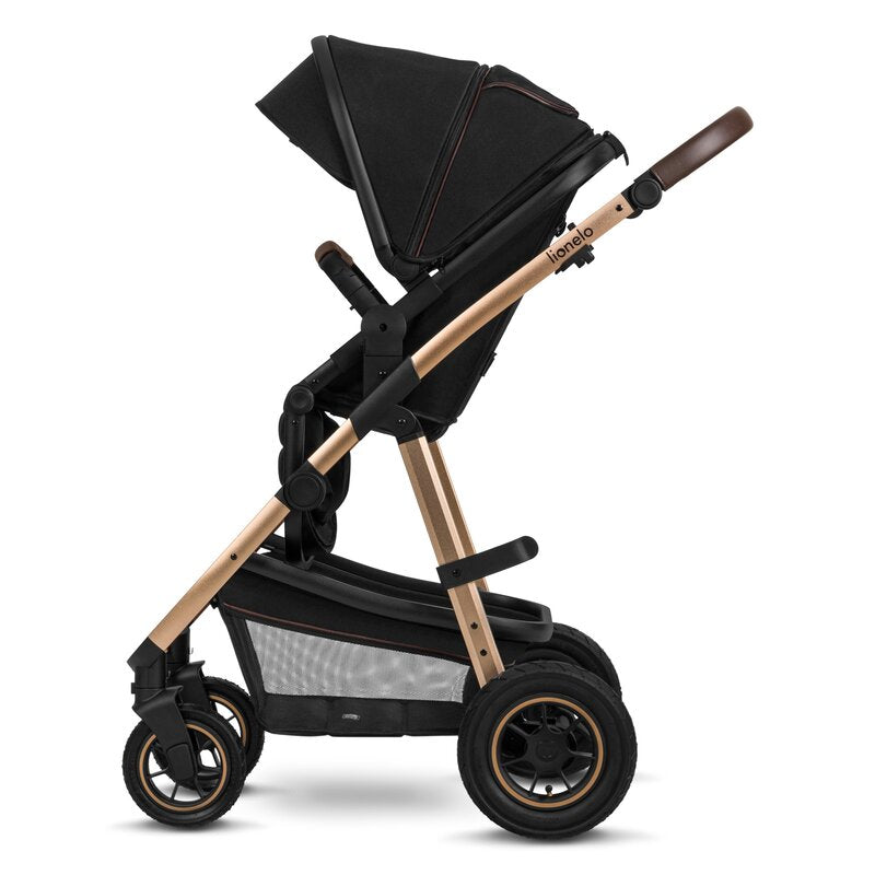 Carucior 3 in 1 Lionelo Amber, Negru Onyx