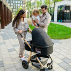 Carucior 3 in 1 Lionelo Amber, Negru Onyx