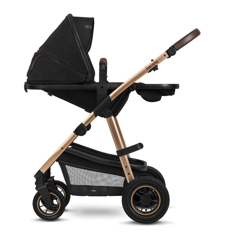 Carucior 3 in 1 Lionelo Amber, Negru Onyx