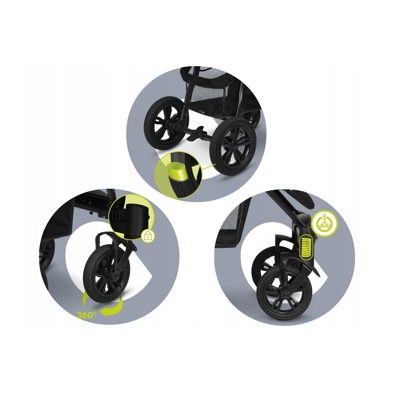 Carucior sport Lionelo Annet Tour Dreamin, Negru