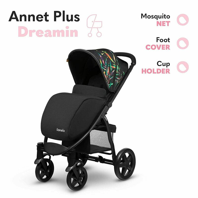 Carucior sport Lionelo Annet Plus Dreamin', Negru