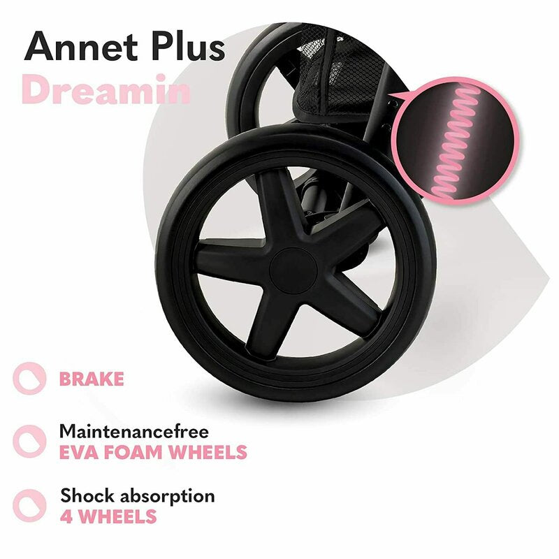 Carucior sport Lionelo Annet Plus Dreamin', Negru