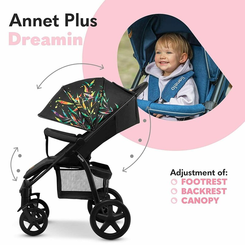 Carucior sport Lionelo Annet Plus Dreamin', Negru