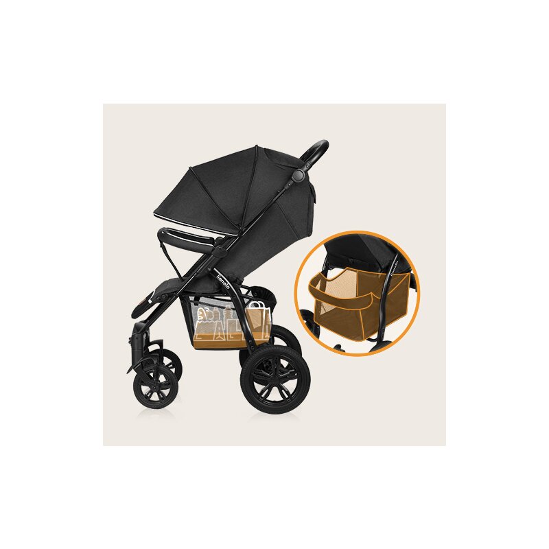 Carucior sport Lionelo Annet Tour, Negru