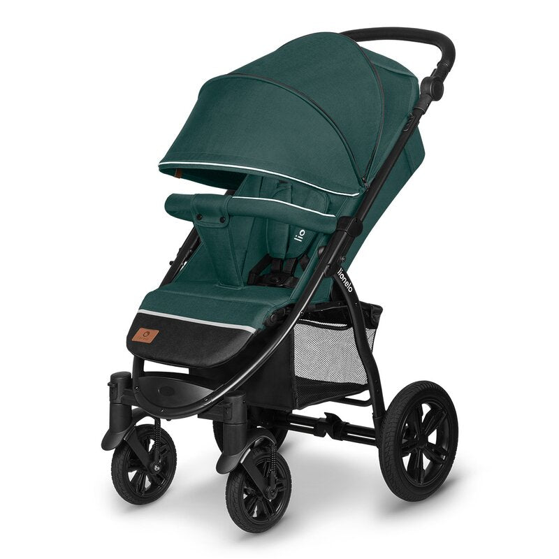 Carucior sport, Lionelo, Annet Tour, De la nastere, Cu capotina impermeabila, Cu filtru UPF 50+, Cu maner reglabil, Plasa de tantari, Suport biberon, Saculet pentru picioare, Pana la 22 kg, Cu certificare TUV, Verde