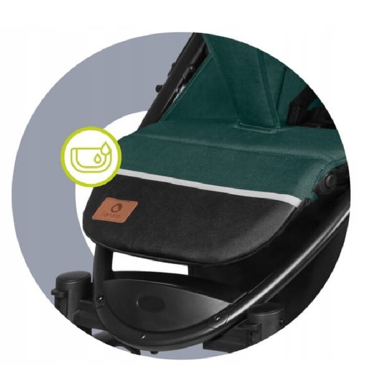 Carucior sport, Lionelo, Annet Tour, De la nastere, Cu capotina impermeabila, Cu filtru UPF 50+, Cu maner reglabil, Plasa de tantari, Suport biberon, Saculet pentru picioare, Pana la 22 kg, Cu certificare TUV, Verde