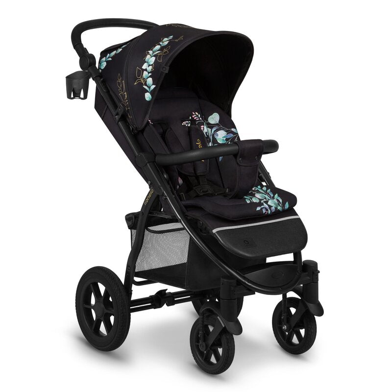 Carucior sport, Lionelo, Annet Tour Golden Moments, Editie Limitata, 0 luni+, Capotina impermeabila UPF 50+, Maner reglabil, Plasa de tantari, Suport biberon, Saculet pentru picioare, Pana la 22 kg, Certificare TUV, Negru
