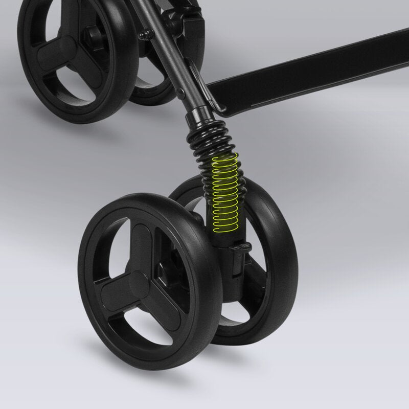 Carucior sport, Lionelo, Elia, Cu plasa de tantari, Suport de picioare reglabil, Spatar ajustabil in 4 pozitii, Capotina XXL, Pliere tip umbrela, Capacitate 15 kg, 6 luni+, EN 1888, Model papadie, Gri