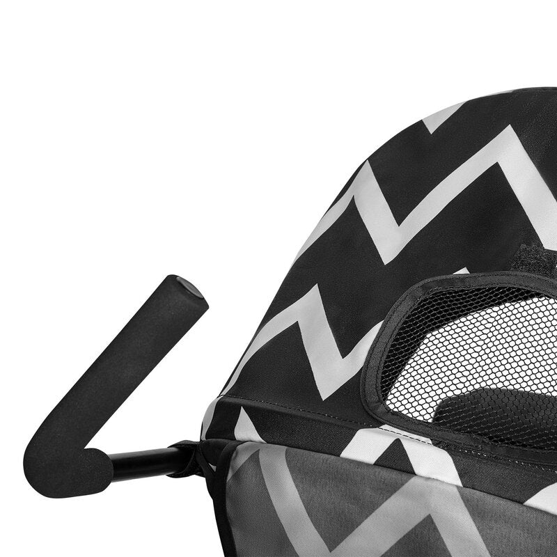 Carucior sport, Lionelo, Elia Oslo, Cu plasa de tantari, Suport de picioare reglabil, Spatar ajustabil in 4 pozitii, Capotina XXL, Pliere tip umbrela, Capacitate 15 kg, 6 luni+, EN 1888, Negru/Alb