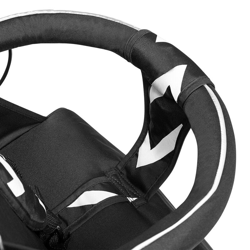 Carucior sport, Lionelo, Elia Oslo, Cu plasa de tantari, Suport de picioare reglabil, Spatar ajustabil in 4 pozitii, Capotina XXL, Pliere tip umbrela, Capacitate 15 kg, 6 luni+, EN 1888, Negru/Alb